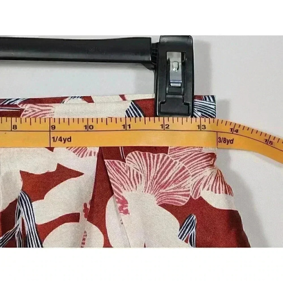 L’Atiste by Amy Womens Silk High Rise Satin Peony Floral Dress Shorts Size Small - Picture 3 of 8